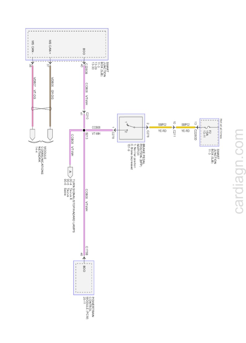 Ford Taurus 2008 wiring diagrams